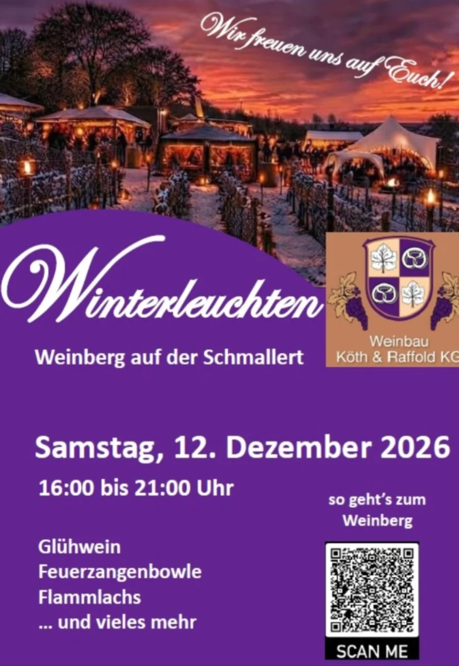 Flyer: Winterleuchten im Weinberg